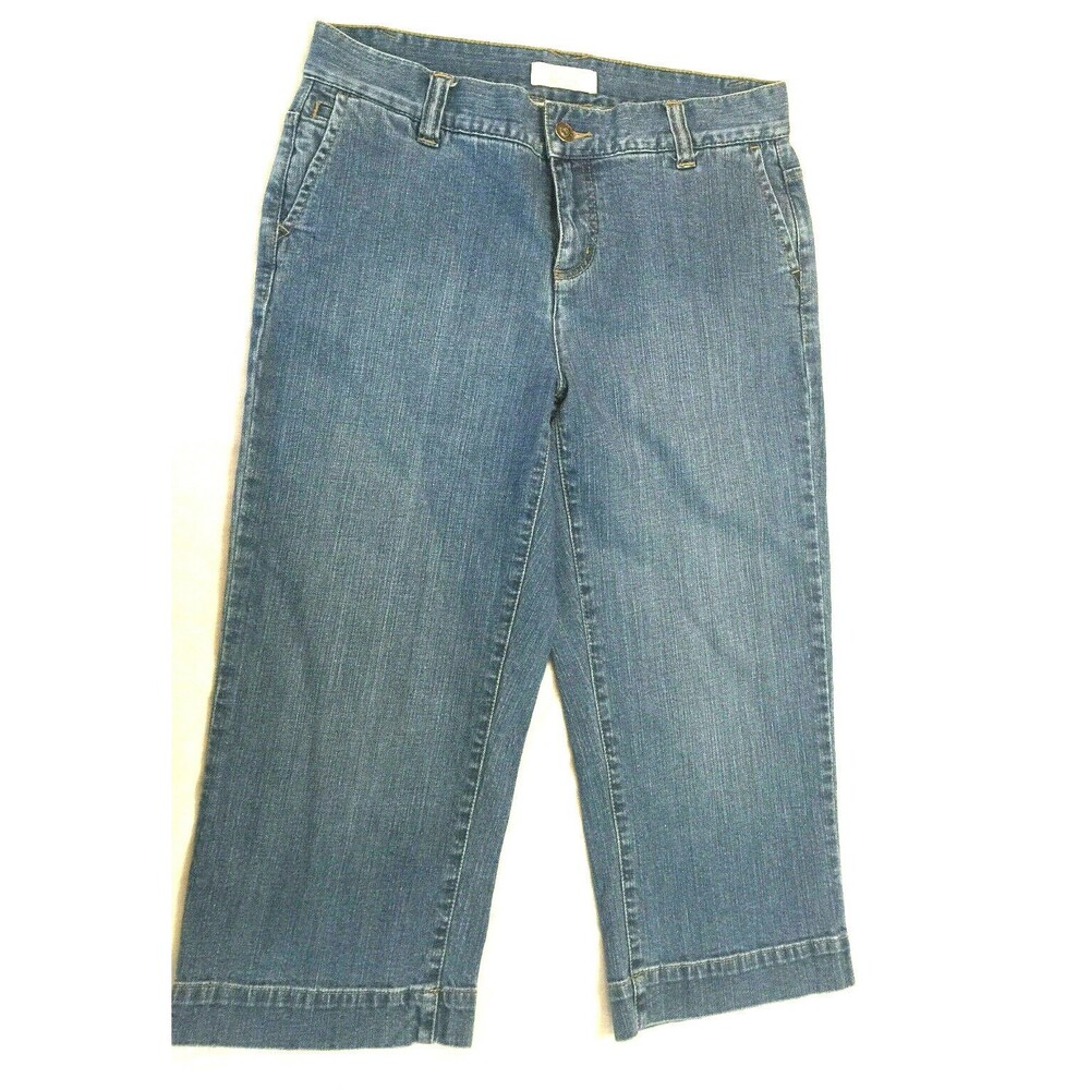 CHRISTOPHER BANKS STRETCH JEANS WOMENS CAPRIS PANTS SIZE 6 PETITE
